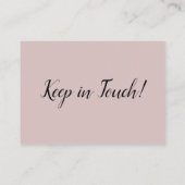 Changement d'adresse minimal et élégant Carte Rose (Dos)