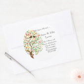 Changement d'adresse Stickers automne automne arbr (Enveloppe)