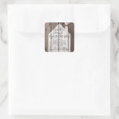 Changement d'adresse Stickers maison en bois (Sac)