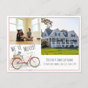 Changement d'adresse Vélo avec Faire-part photo