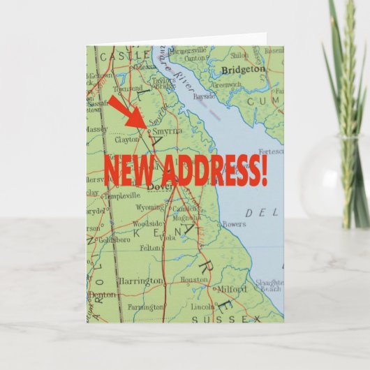 Changement de carte d'adresse - Smyrna, Delaware (Devant)