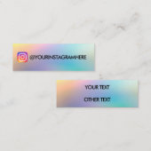 CHANGEMENT DE COULEUR MÉDIA SOCIAL CARTE DE VISITE (Devant / Derrière)