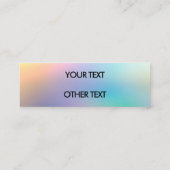 CHANGEMENT DE COULEUR MÉDIA SOCIAL CARTE DE VISITE (Dos)