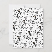 Changement de couleur Ninja invitation de fête d'a (Dos)