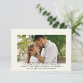 Changement de date Carte Faire-part photo (Debout devant)