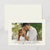 Changement de date Carte Faire-part photo (Devant / Derrière)