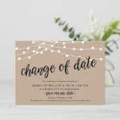 Changement de date, Guirlande lumineuse, Carte de (Debout devant)