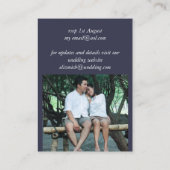 Changement de date Mariage Postponement Invitation (Dos)