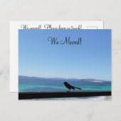 Changement de détails petite carte postale oiseau (Devant / Derrière)