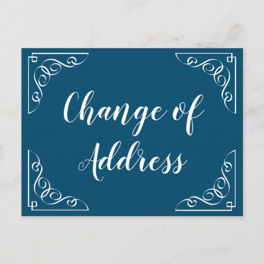 Changement de faire-part de calligraphie de script (Devant)