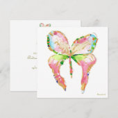 changement de papillon carte d'adresse (Devant / Derrière)