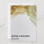 Changement de plan Artsy Inks Carte Mariage report (Dos)