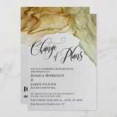 Changement de plan Artsy Inks Carte Mariage report (Devant / Derrière)