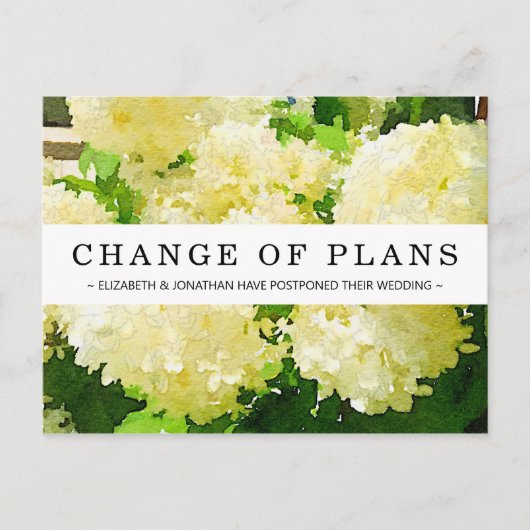 Changement de plan Carte postale Annabelle blanche (Devant)