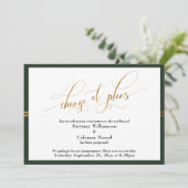 Changement de plan Elégant Vert avec carte Gold St (Debout devant)