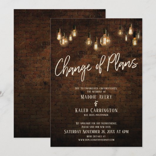 Changement de programme : Edison Lights reporte so (Devant / Derrière)