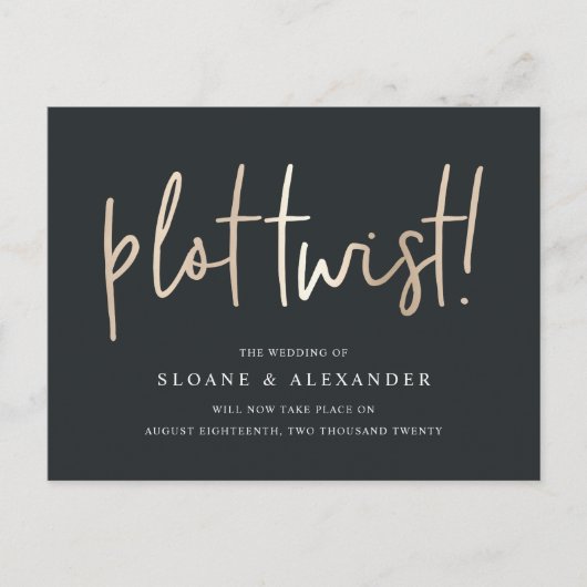 Changement de programme | Faire-part de réajournem (Devant)