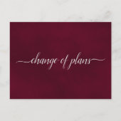 Changement de programme Mariage reporté Simple Bor (Devant)