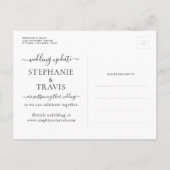 Changement de programme Nouvelle date Mariage à de (Dos)