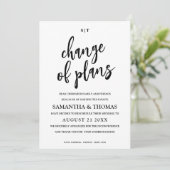 Changement Simple De Date Mariage Faire-part (Debout devant)