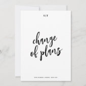 Changement Simple De Date Mariage Faire-part (Dos)