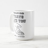 Changer commence avec vous drôle Mug (Devant gauche)