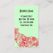 CHANGER COULEUR Chic Chaussure ~ Carte de visite (Dos)