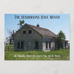 Changer d'adresse Carte postale - Amusant Famille 