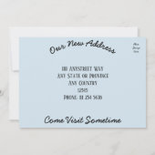 Changer d'adresse Carte postale - Amusant Famille  (Dos)