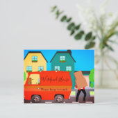 Changer d'adresse Fun Carte postale personnalisée (Debout devant)