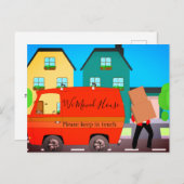 Changer d'adresse Fun Carte postale personnalisée (Devant / Derrière)