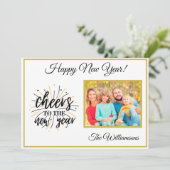 Changer d'année Bonne année 4 Carte photo (Debout devant)
