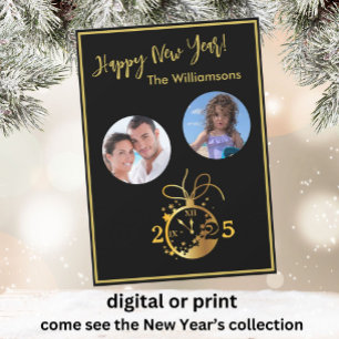 Changer d'année Bonne nouvelle année Carte photo 2