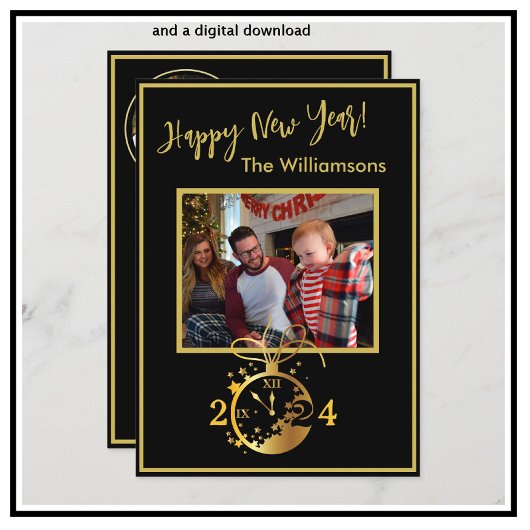 Changer d'année Bonne nouvelle année Carte photo 4