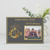 Changer d'année Bonne nouvelle année Carte photo 4 (Debout devant)