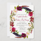 CHANGER DE COULEUR - Faire-part de mariage Floral  (Devant)