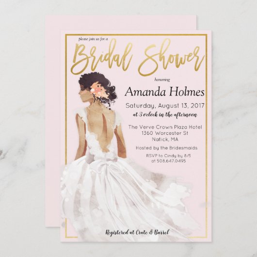 CHANGER DE COULEUR - Invitation à la douche nuptia (Devant / Derrière)