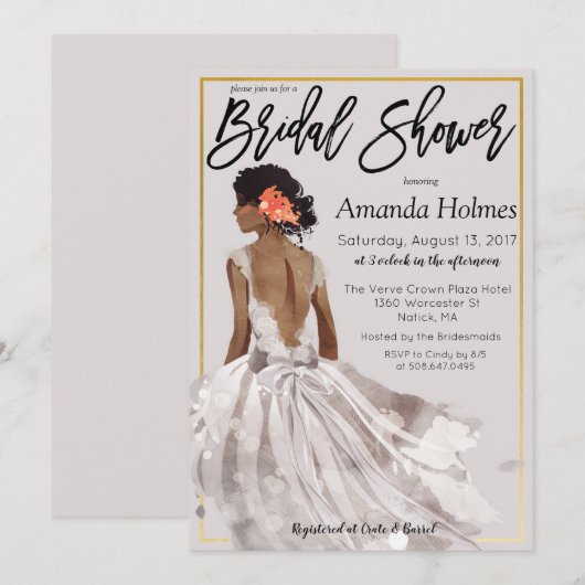 CHANGER DE COULEUR - Invitation de Fête de Mariage (Devant / Derrière)
