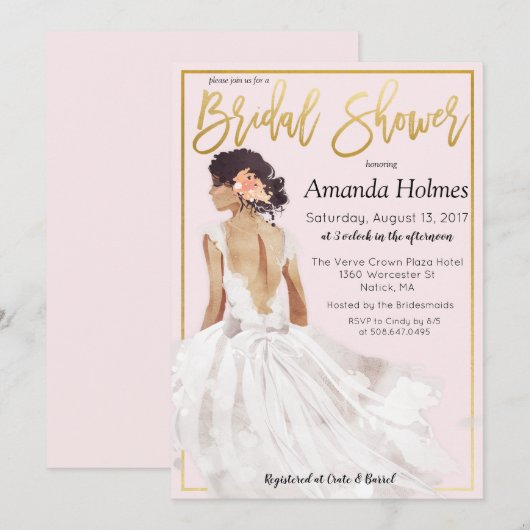 CHANGER DE COULEUR - Invitation de Fête de Mariage (Devant / Derrière)