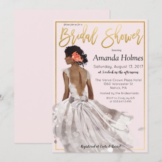 CHANGER DE COULEUR - Invitation de Fête de Mariage (Devant / Derrière)
