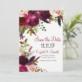 CHANGER DE COULEUR - Invitation Florale de Date de (Debout devant)