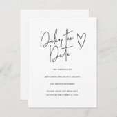 Changer la date Changement de plans Invitation sim (Devant / Derrière)