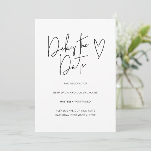 Changer la date Changement de plans Invitation sim (Debout devant)