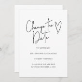 Changer la date Changement de plans Invitation sim (Devant / Derrière)