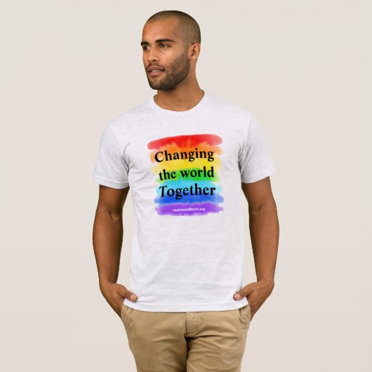 Changer le monde ensemble des T-shirts (Devant entier)
