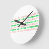 Changer le visage de la dépression_ horloge murale (Angle)