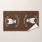 Changer TOUT LE TEXTE - Le Cochon De Guinée va êtr (Serviette à main)