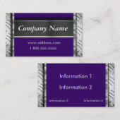 Changez facilement les cartes de visite de regard (Devant / Derrière)