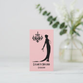 CHANGEZ le carte de visite de ~ de plat de mode de (Debout devant)