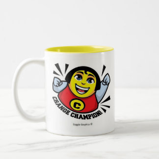 Changez le jaune de tasse de champion à